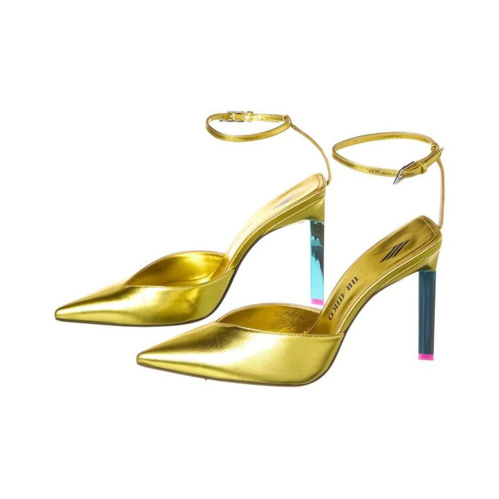 The Attico Perine Leather Pump (Authentic Pre-Loved), Gold - Picture 2 of 5